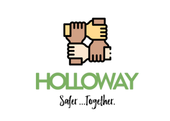 [Safer Holloway logo with holding hands]